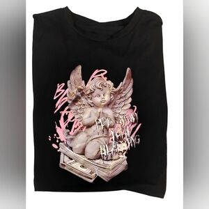 Black Angel Graphic T-Shirt